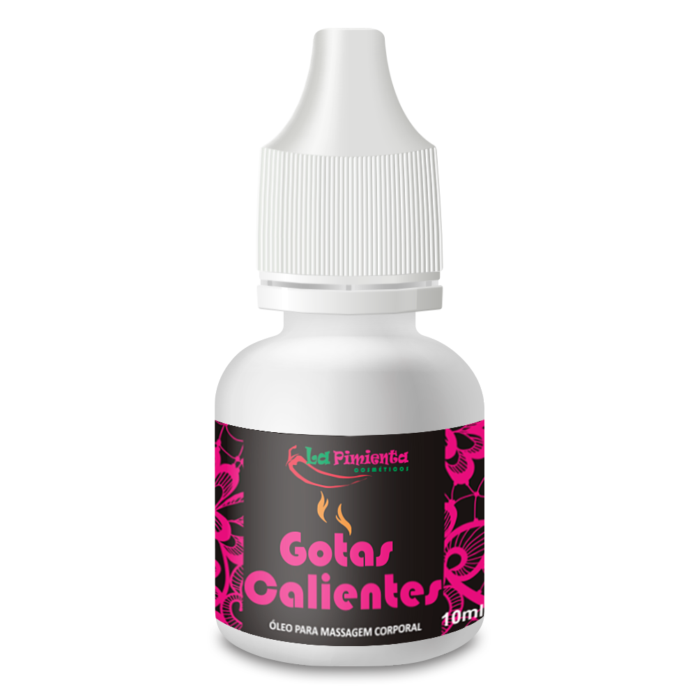 Hot drops for intimate massage - body