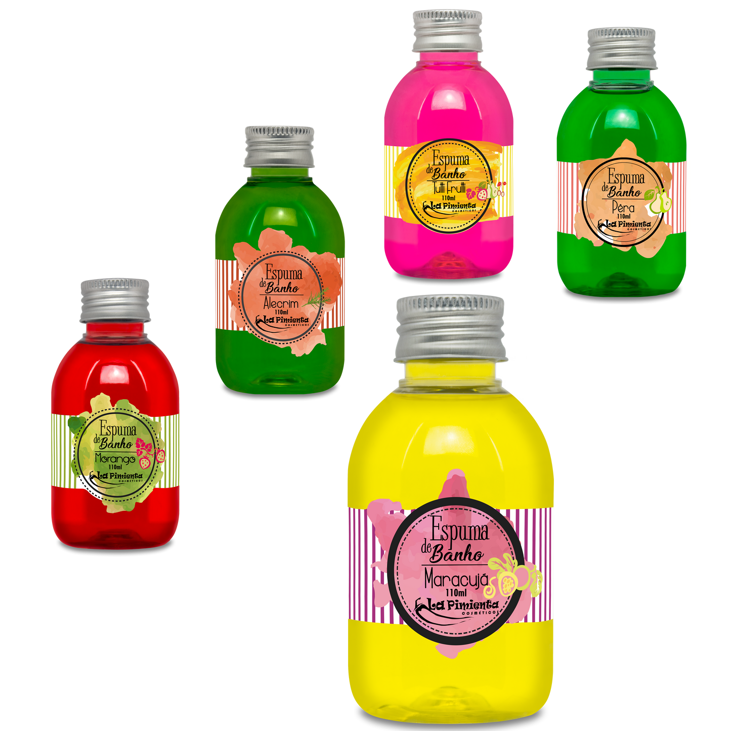 Bath foam with aphrodisiac aromas