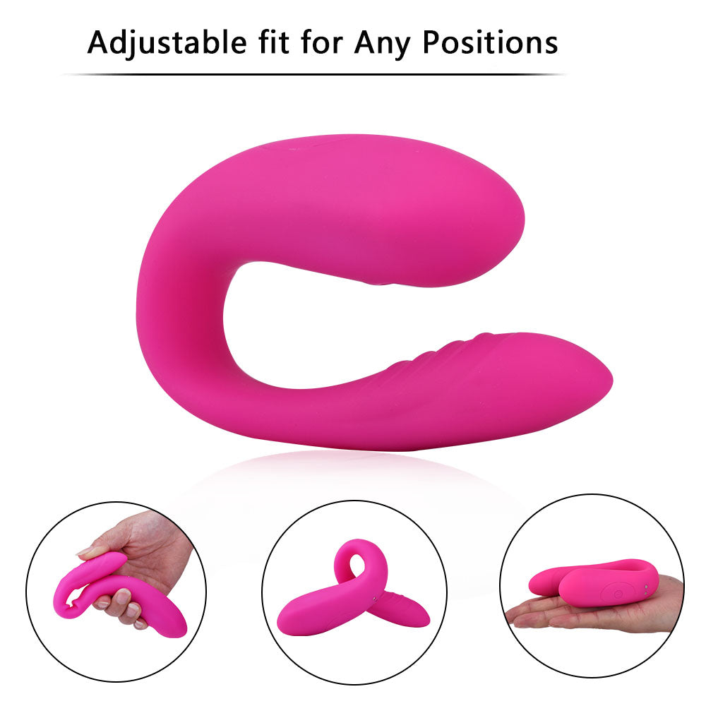 Alondra - Double Plus Suction Vibrator for Couples with Remote Control