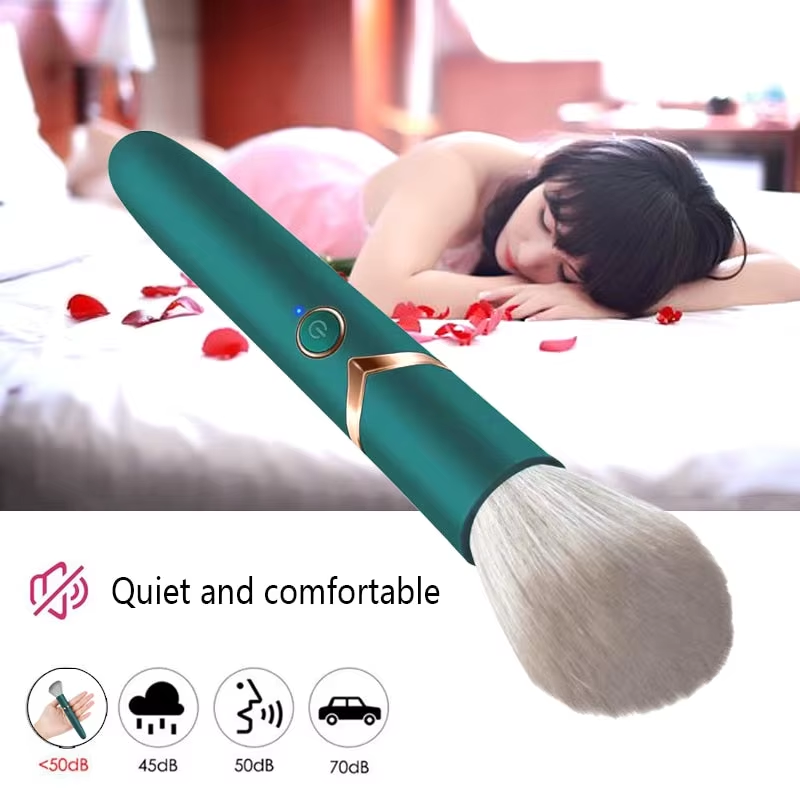 Vibrating brush, rechargeable, super discreet travel sex toy