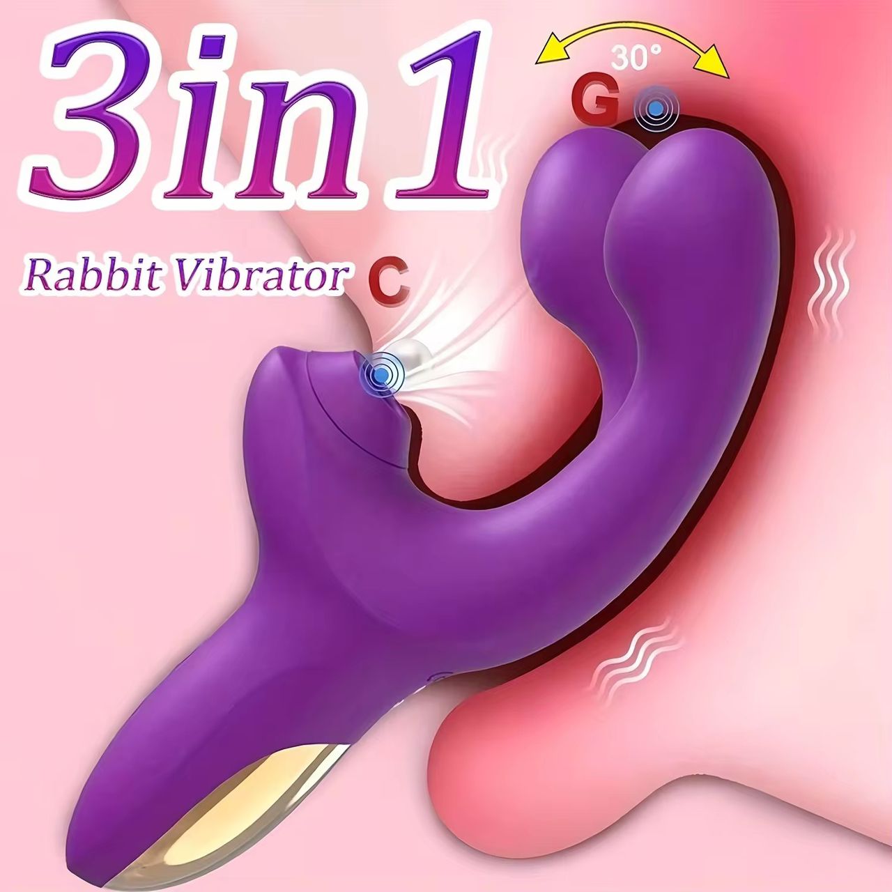 Rabbit vibrator 3 in 1
