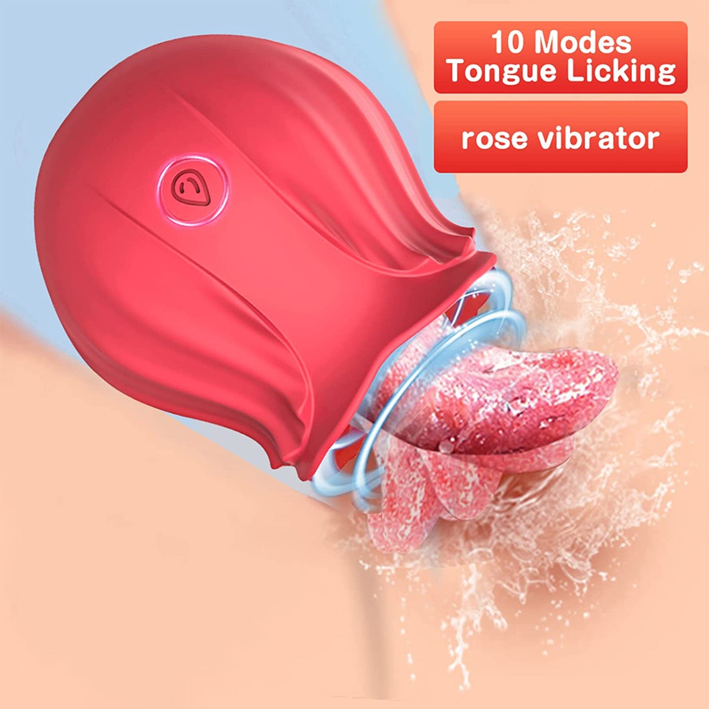 Rose tongue vibrator