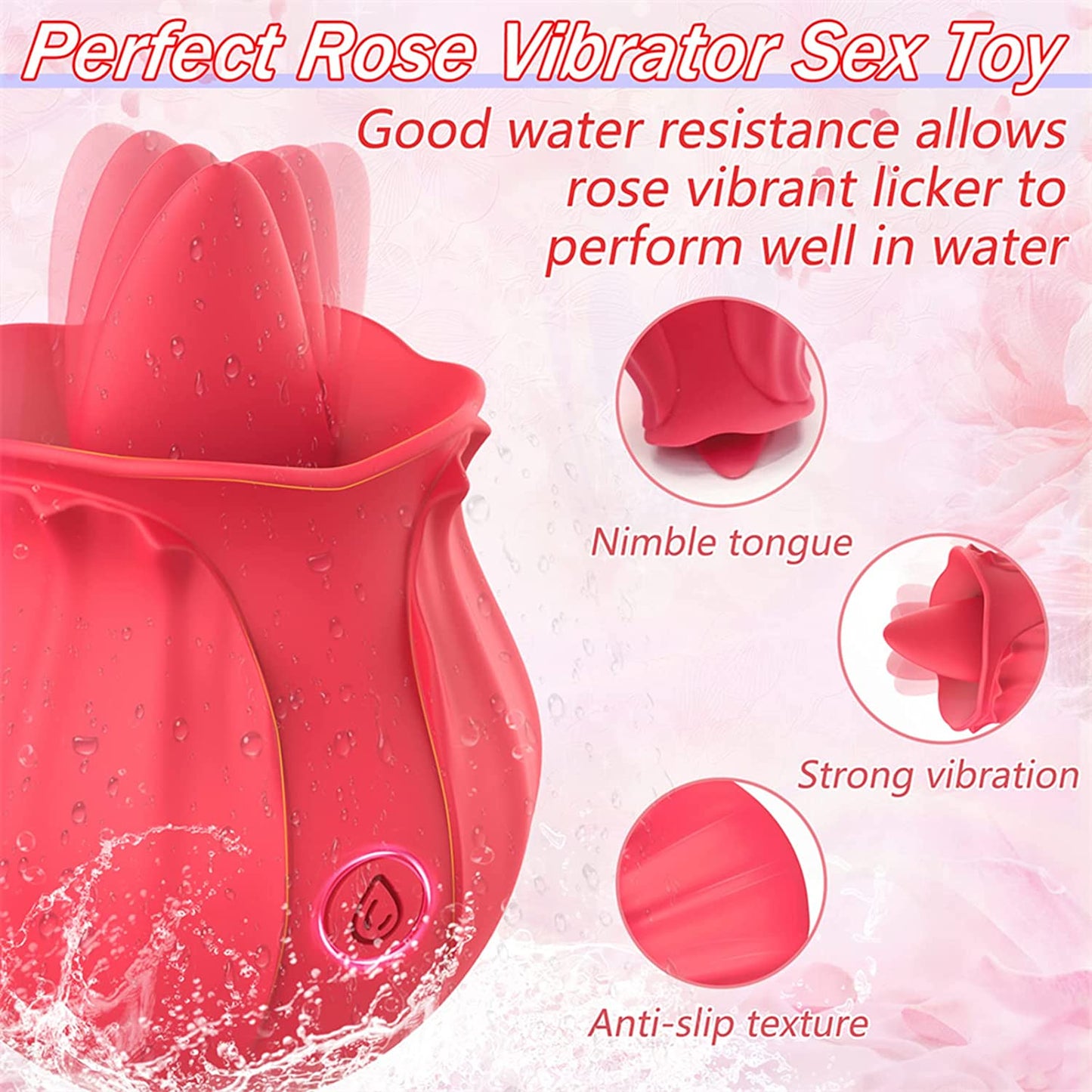 Rose tongue vibrator