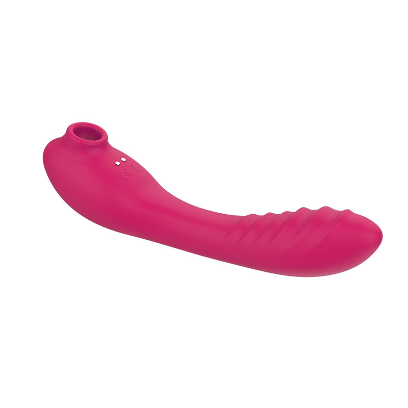Heating and suction vibrating dildo