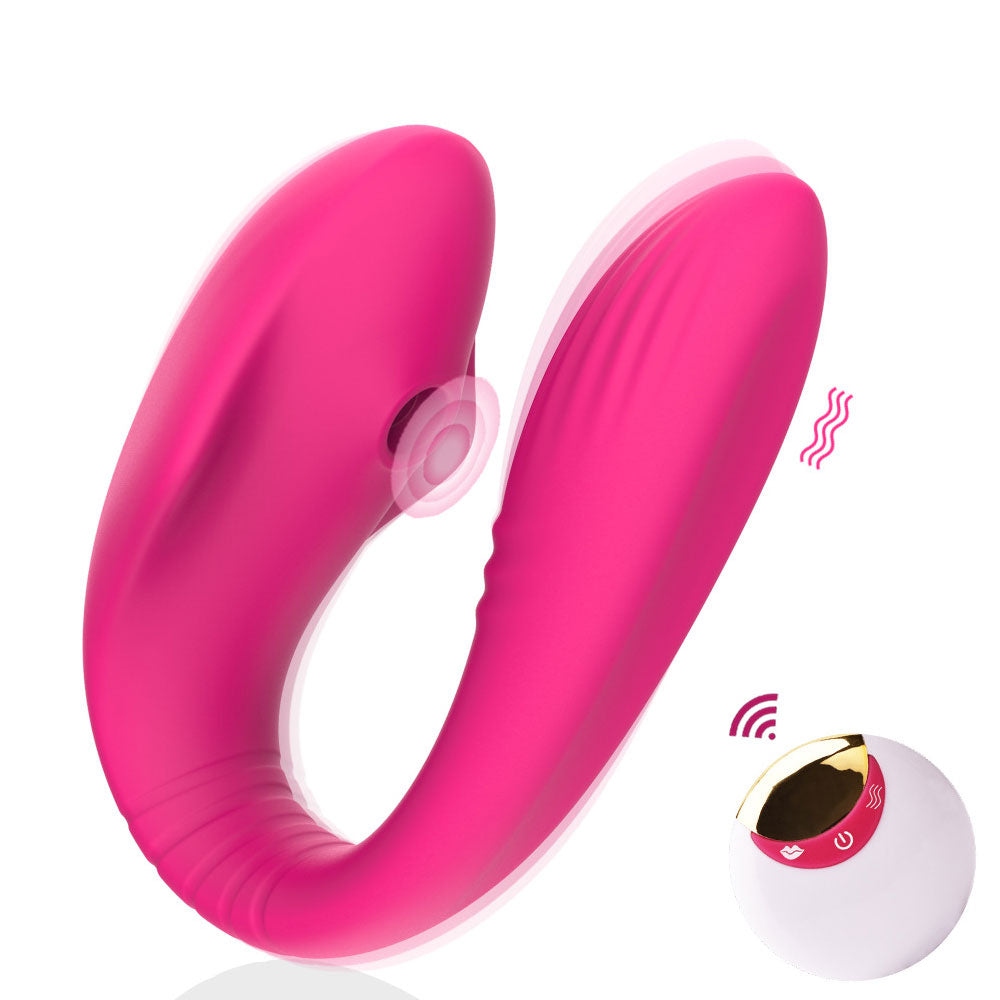 Alondra - Double Plus Suction Vibrator for Couples with Remote Control