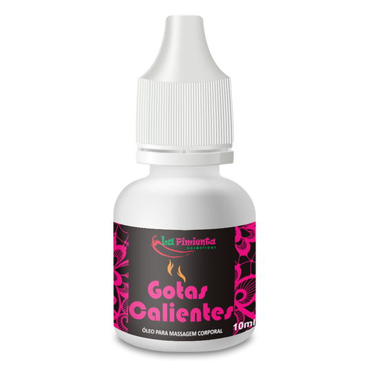 Hot drops for intimate massage - body