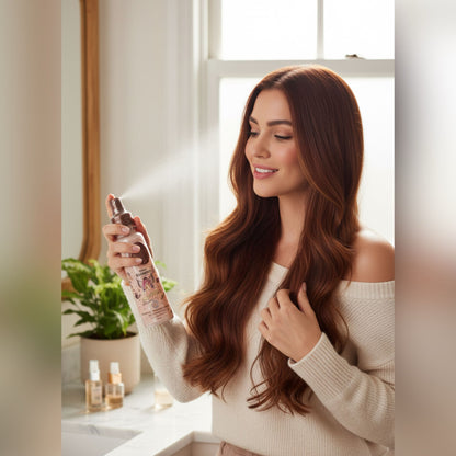 Hair perfume with pheromones - aphrodisiac aroma