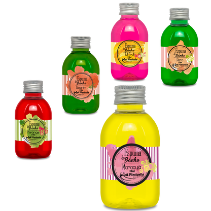 Bath foam with aphrodisiac aromas